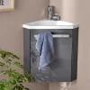 Mob-In Meuble lave-mains d'angle SKINO