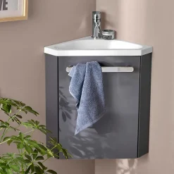 Mob-In Meuble lave-mains d'angle SKINO