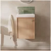 Mob-In Meuble lave-mains décor chêne FRAME* Meuble Wc