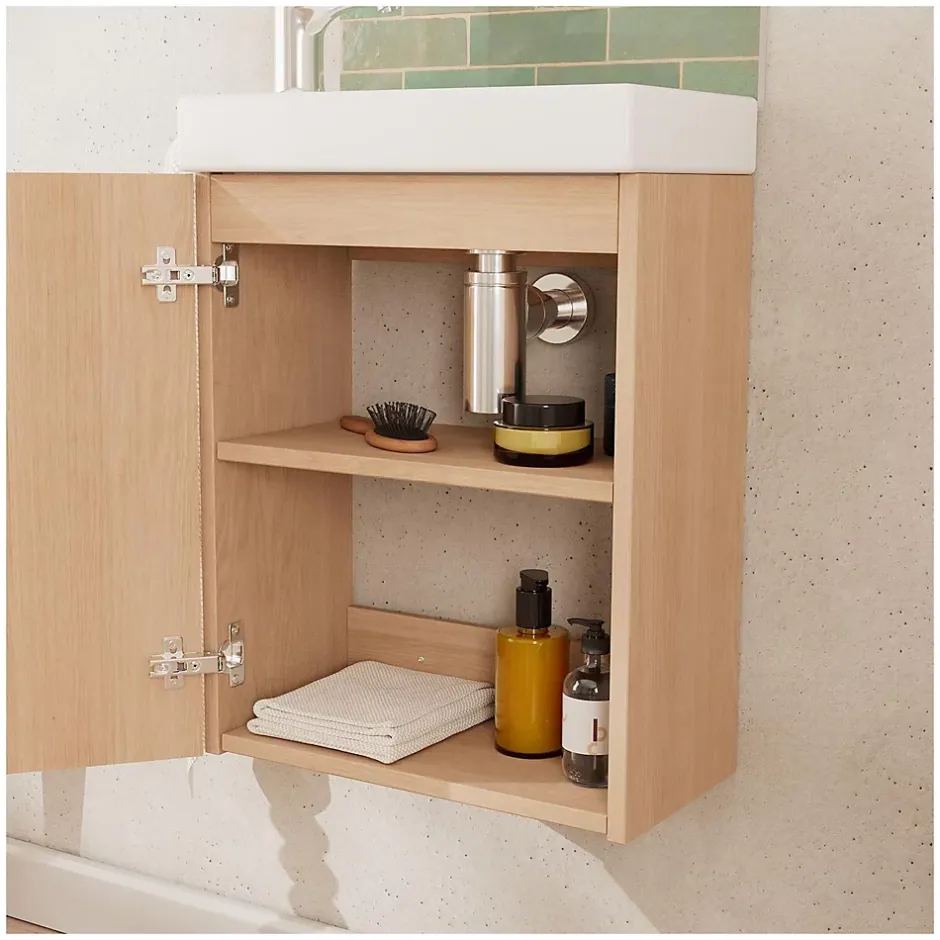 Mob-In Meuble lave-mains décor chêne FRAME* Meuble Wc