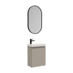 Mob-In Meuble lave-mains LISA + miroir ovale