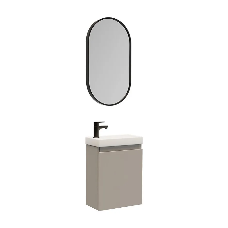 Mob-In Meuble lave-mains LISA + miroir ovale