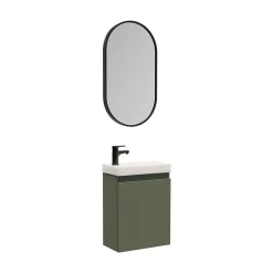 Mob-In Meuble lave-mains LISA + miroir ovale