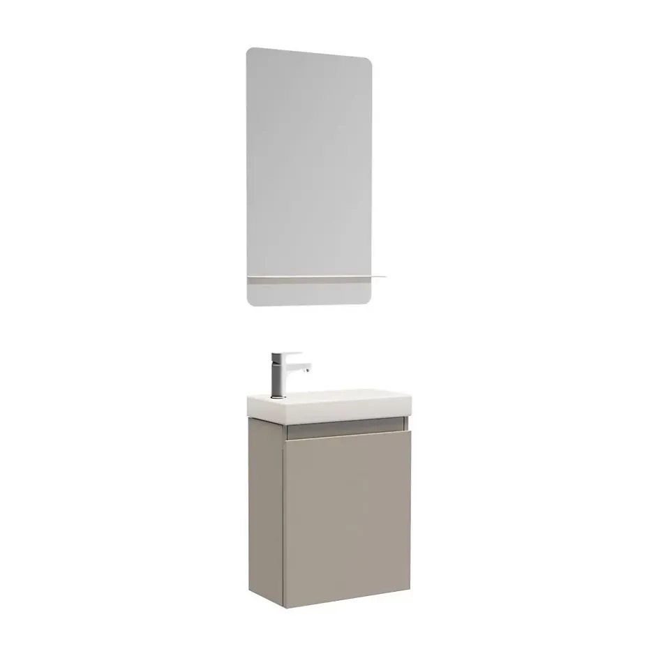 Mob-In Meuble lave-mains LISA + miroir tablette* Lave-Mains