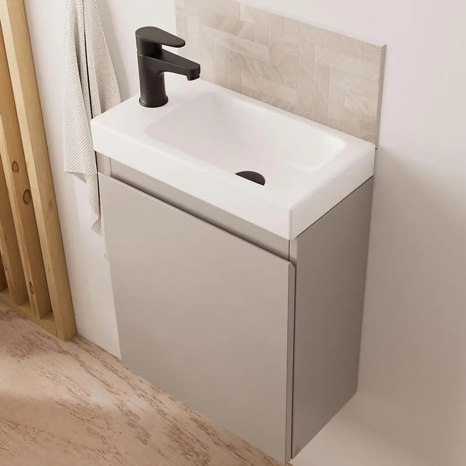 Mob-In Meuble lave-mains LISA + miroir tablette* Lave-Mains
