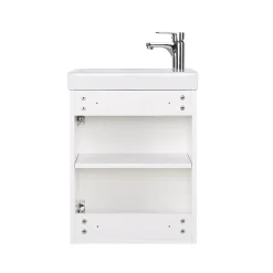 Mob-In Meuble lave-mains LISA + miroir ovale* Lave-Mains