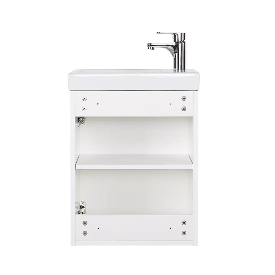 Mob-In Meuble lave-mains LISA + miroir ovale* Lave-Mains