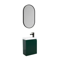 Mob-In Meuble lave-mains LISA + miroir ovale