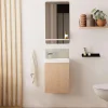 Mob-In Meuble lave-mains LISA + miroir tablette* Lave-Mains