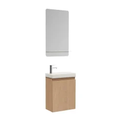 Mob-In Meuble lave-mains LISA + miroir tablette* Lave-Mains