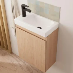Mob-In Meuble lave-mains LISA + miroir tablette* Lave-Mains