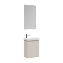 Mob-In Meuble lave-mains LISA + miroir tablette* Lave-Mains