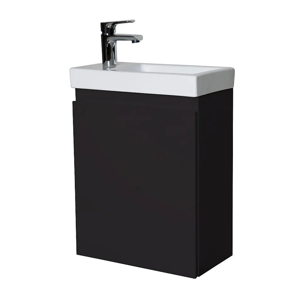 Mob-In Meuble lave-mains LISA + robinet chromé* Meuble Wc