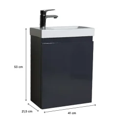 Mob-In Meuble lave-mains LISA + robinet chromé