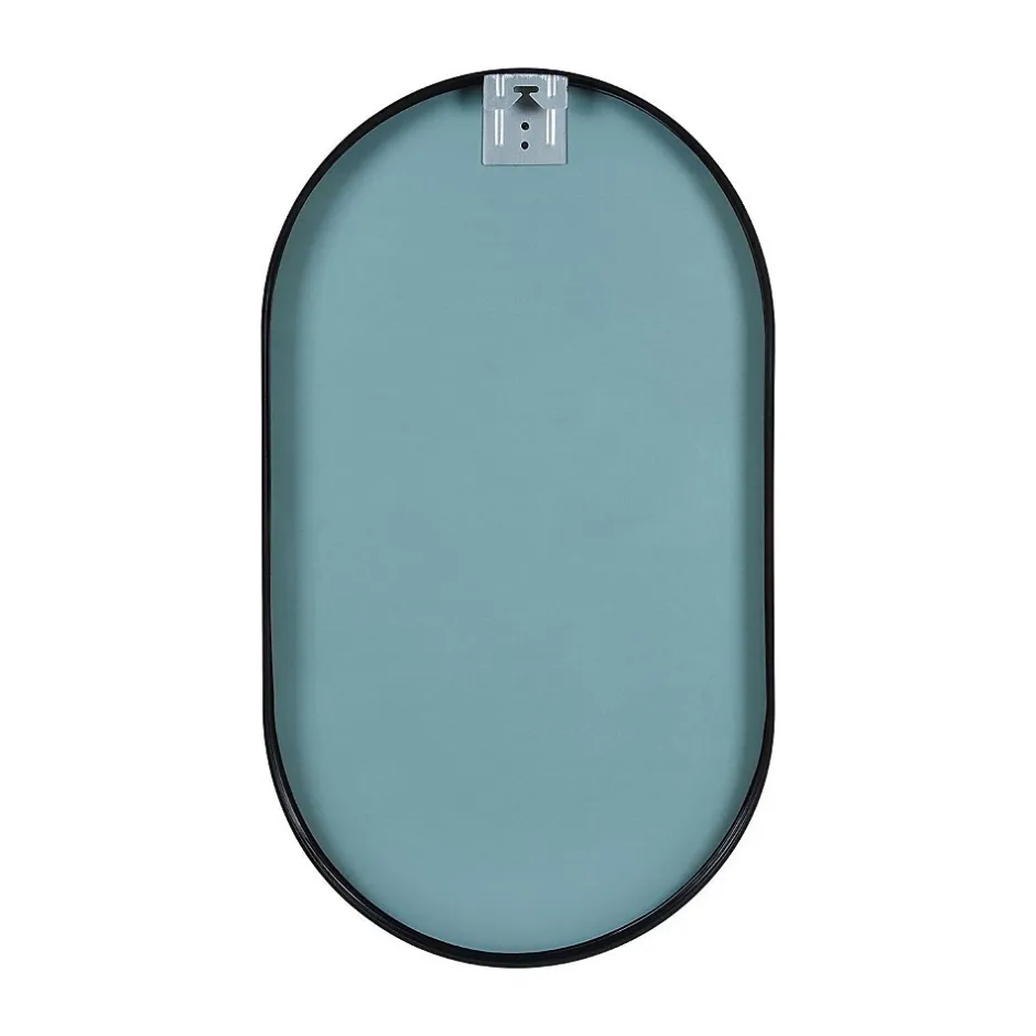 Mob-In Meuble lave-mains LISA + robinet noir + miroir ovale* Lave-Mains