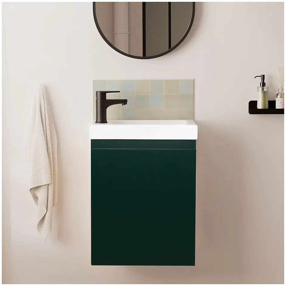 Mob-In Meuble lave-mains LISA + robinet noir* Lave-Mains