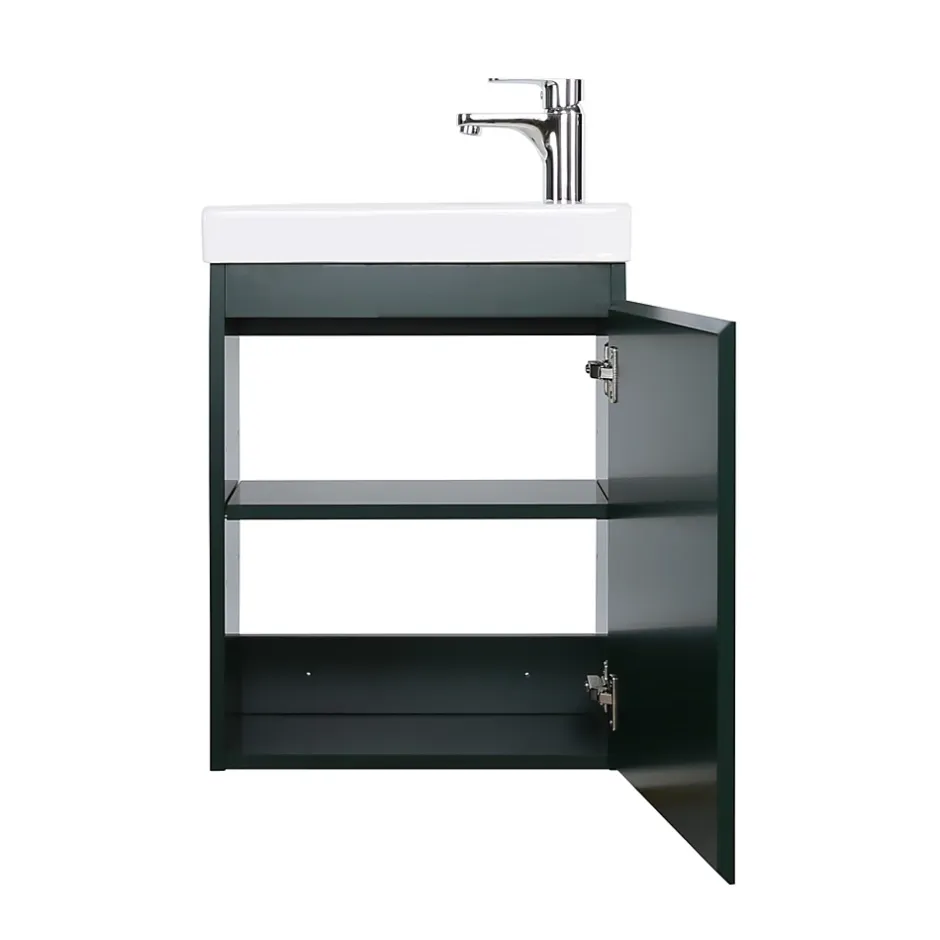Mob-In Meuble lave-mains LISA + robinet noir* Lave-Mains