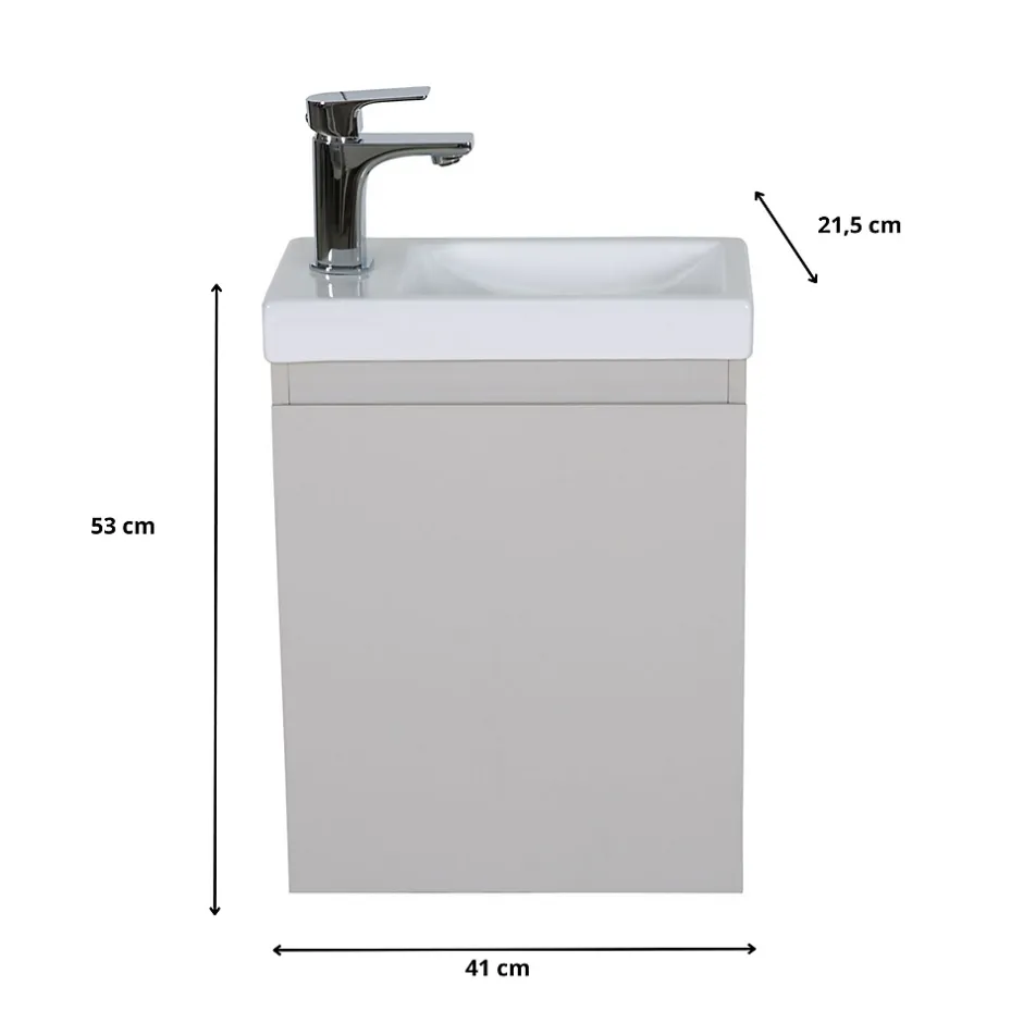 Mob-In Meuble lave-mains LISA + robinet chromé