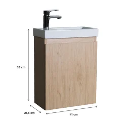 Mob-In Meuble lave-mains LISA suspendu 41 cm* Lave-Mains