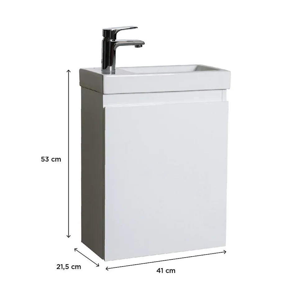 Mob-In Meuble lave-mains LISA suspendu 41 cm 41cm