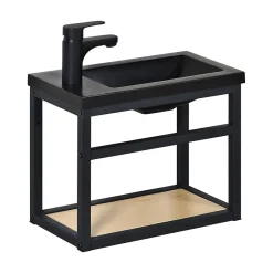 Mob-In Meuble lave-mains SAO + robinet noir