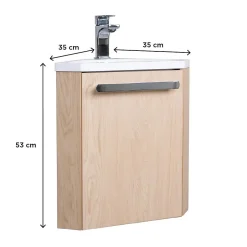 Mob-In Meuble lave-mains SKINO + robinet chromé