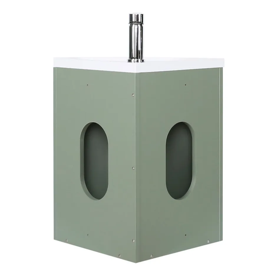 Mob-In Meuble lave-mains SKINO + robinet chromé* Lave-Mains