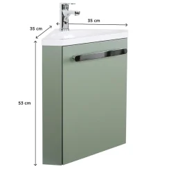 Mob-In Meuble lave-mains SKINO + robinet chromé* Lave-Mains