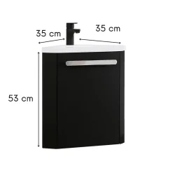 Mob-In Meuble lave-mains SKINO + robinet chromé