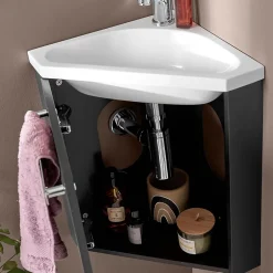 Mob-In Meuble lave-mains SKINO + robinet chromé