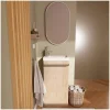 Mob-In Meuble lave-mains sur pieds JOHANN décor chêne + vasque + miroir* Meuble De Salle De Bains Faible Profondeur|Meuble Wc
