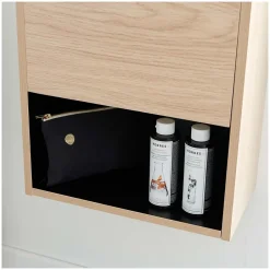 Mob-In Meuble lave-mains suspendu avec niche et vasque résine 53x40cm