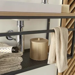 Mob-In Meuble lave-mains WILO grande largeur avec vasque résine 60cm* Lave-Mains