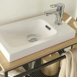 Mob-In Meuble lave-mains WILO grande largeur avec vasque résine 60cm* Lave-Mains