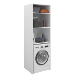 Parisot Meuble machine à laver Londy l.64,2 x H. 203,2 x P. 64,2 cm* Rangement Buanderie|Meuble Buanderie