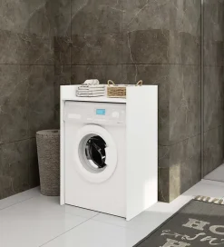 Akord Furniture Factory Meuble pour lave-linge AKORD FIN Blanche 64 cm 1 étagère 64x50x98 cm