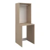 Vente-unique Meuble pour machine à laver avec penderie - Naturel clair - L65 x H184 cm - ERKANO* Meuble Buanderie