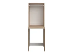 Vente-unique Meuble pour machine à laver avec penderie - Naturel clair - L65 x H184 cm - ERKANO* Meuble Buanderie