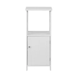 Mobili Rebecca Meuble pour Salle de Bains en MDF Blanc avec étagères Rebecca Mobili
