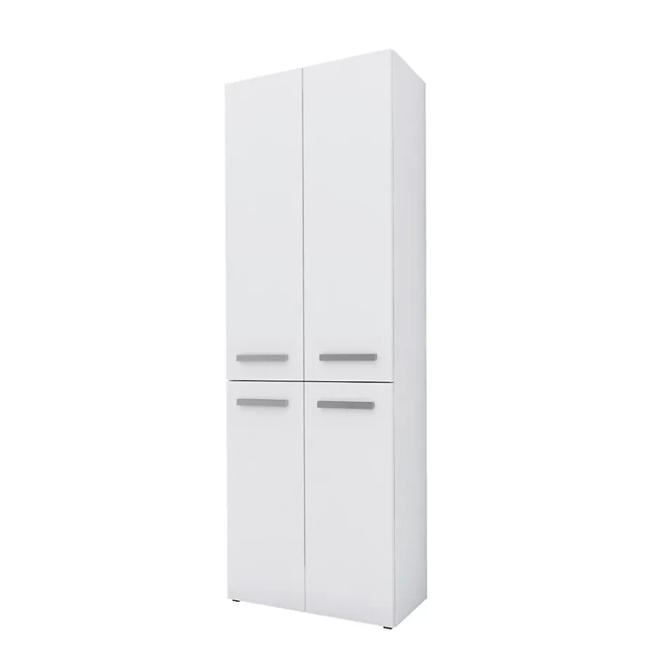 3xE Living Meuble salle de bain, 174 x 30 x 60 cm, blanc mat* Armoire De Salle De Bains