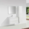 Stano Meuble salle de bain design simple vasque PIACENZA largeur 90 cm blanc laque* Meuble Vasque