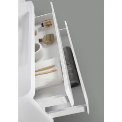 Stano Meuble salle de bain design simple vasque PIACENZA largeur 90 cm blanc laque* Meuble Vasque