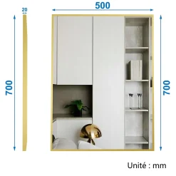 AICA Sanitaire Meuble salle de bain double vasque 120cm meuble + miroir Chêne Wotan* Ensemble Meuble De Salle De Bains