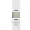 Chb Collection Meuble salle de bain. Meuble colonne mélaminé blanc brillant. L - H - P : 30 - 182 - 31 cm* Colonne De Salle De Bains