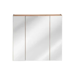 Stellameuble Meuble salle de bain miroir CAPRI OAK