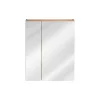 Stellameuble Meuble salle de bain miroir CAPRI OAK* Meuble Sous Lavabo