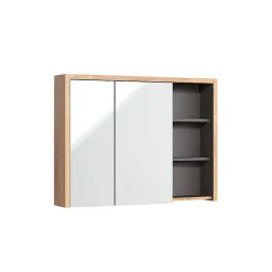 Stellameuble Meuble salle de bain miroir DEVON