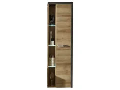 Chb Collection Meuble salle de bain mélaminé. Colonne 1 porte. L - H - P : 48 - 160 - 31 cm* Meuble De Salle De Bains Faible Profondeur
