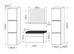 Autres Meuble salle de bain PERRI BLANC