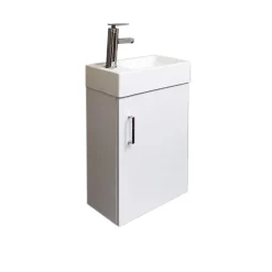 Top Bath Meuble Salle de Bains avec vasque/lavabo lave mains à suspendre Mini 40 Blanc* Lave-Mains
